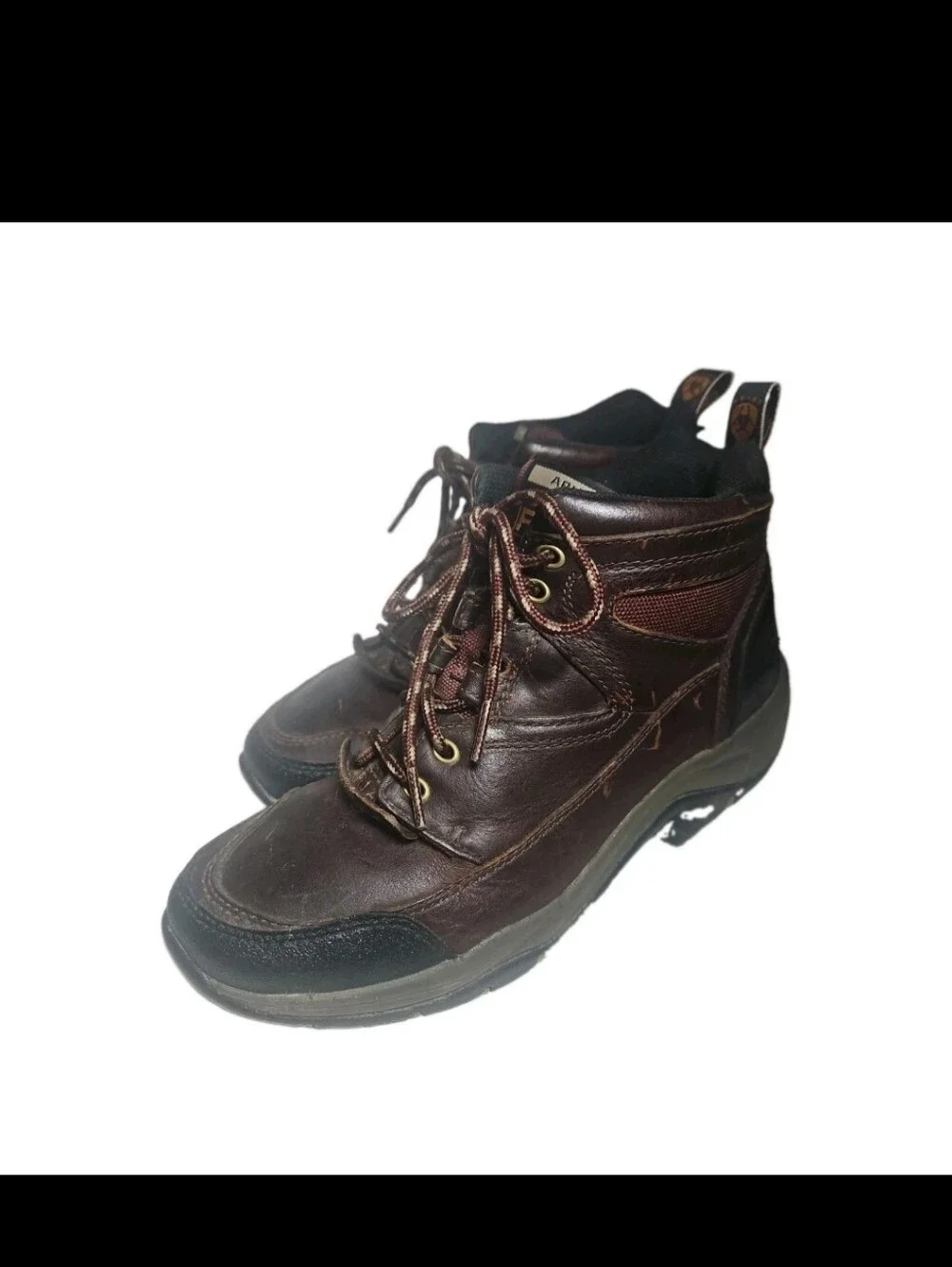 ARIAT Terrain Women Hike Boot Brn Leather ATS Sz8B Hike Trail Riding 10004138[8B